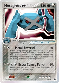 Metagross ex Pokémon card, number 95