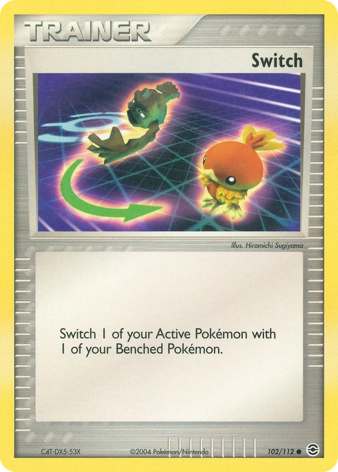 Switch Pokémon card from FireRed & LeafGreen, number 102 (Standard print)