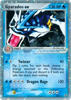 Gyarados ex Pokémon card, number 109