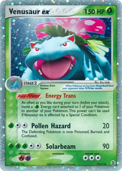 Venusaur ex Pokémon card, number 112