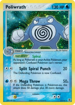 Poliwrath Pokémon card, number 11