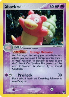 Slowbro Pokémon card, number 14