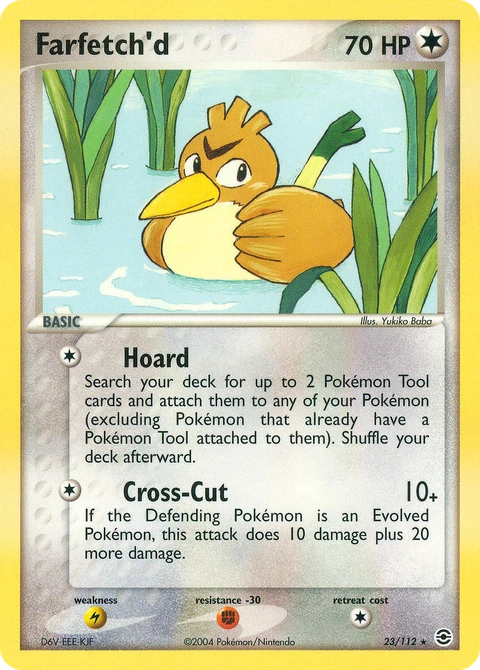 Farfetch'd Pokémon card from FireRed & LeafGreen, number 23 (Standard print)