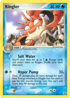 Kingler Pokémon card, number 26