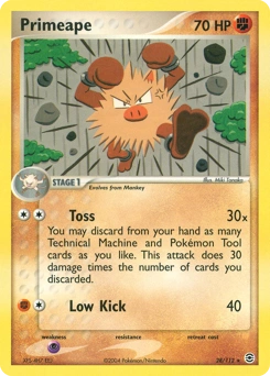 Primeape Pokémon card, number 28