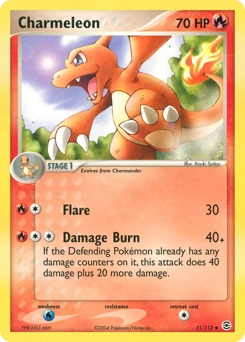 Charmeleon Pokémon card, number 31