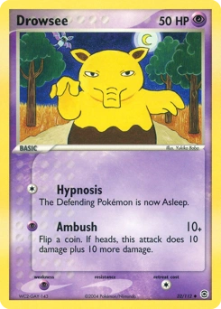 Drowzee Pokémon card, number 32