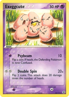 Exeggcute Pokémon card, number 33