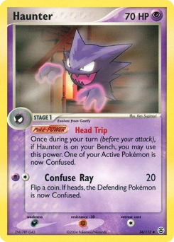 Haunter Pokémon card, number 34