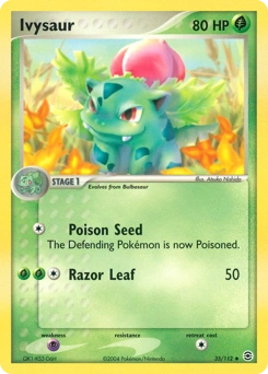 Ivysaur Pokémon card, number 35