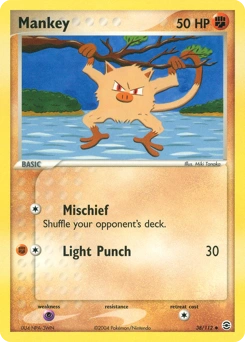 Mankey Pokémon card, number 38