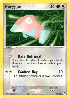 Porygon Pokémon card, number 47