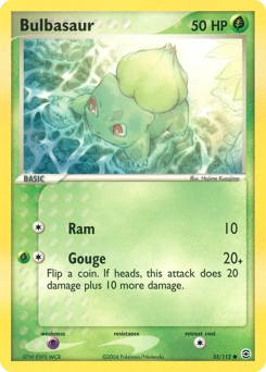Bulbasaur Pokémon card, number 55