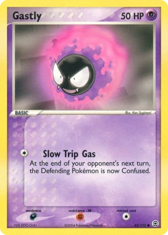Gastly Pokémon card, number 63