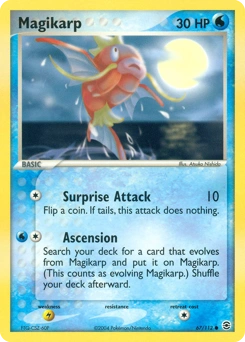 Magikarp Pokémon card, number 67