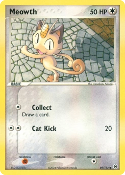 Meowth Pokémon card, number 69