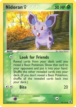Nidoran ♀ Pokémon card, number 70