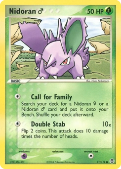 Nidoran ♂ Pokémon card, number 71