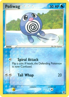 Poliwag Pokémon card, number 75