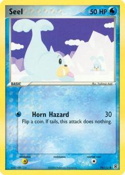 Seel Pokémon card, number 78