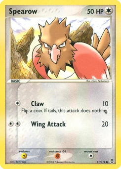Spearow Pokémon card, number 81