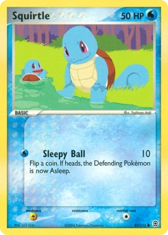 Squirtle Pokémon card, number 82