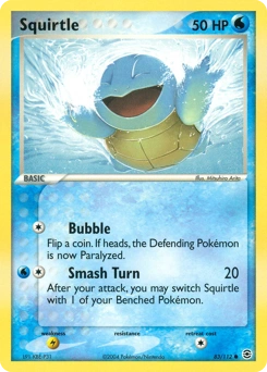 Squirtle Pokémon card, number 83