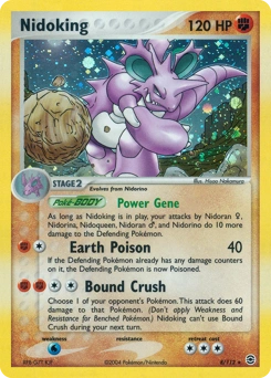 Nidoking Pokémon card, number 8