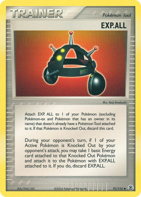 EXP.ALL Pokémon card from FireRed & LeafGreen, number 91 (Standard print)