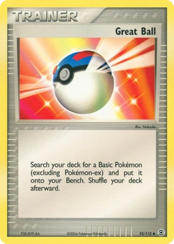 Great Ball Pokémon card, number 92