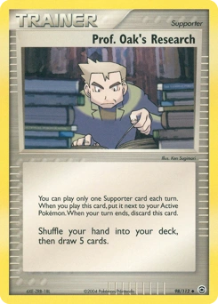 Prof. Oak's Research Pokémon card, number 98