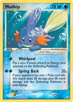 Mudkip ★ Pokémon card, number 107