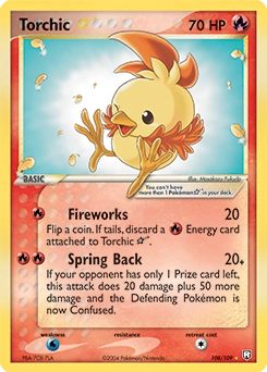 Torchic ★ Pokémon card, number 108