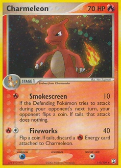 Charmeleon Pokémon card, number 110