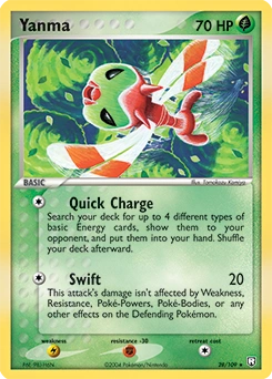 Yanma Pokémon card, number 28