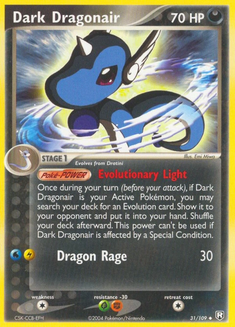 Dark Dragonair Pokémon card from Team Rocket Returns, number 31 (Standard print)