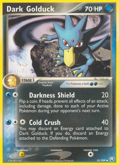 Dark Golduck Pokémon card from Team Rocket Returns, number 35 (Standard print)