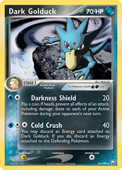 Dark Golduck Pokémon card, number 35