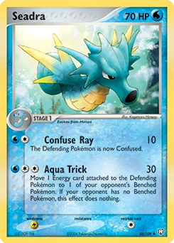 Seadra Pokémon card, number 48