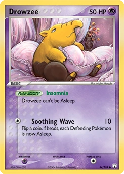 Drowzee Pokémon card, number 54