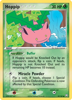 Hoppip Pokémon card, number 57