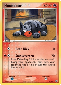 Houndour Pokémon card, number 59