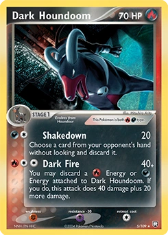 Dark Houndoom Pokémon card, number 5