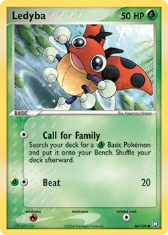 Ledyba Pokémon card, number 64