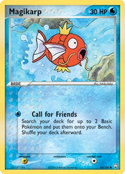 Magikarp Pokémon card, number 65