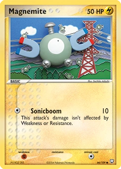 Magnemite Pokémon card, number 66