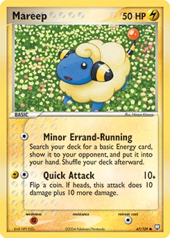 Mareep Pokémon card, number 67