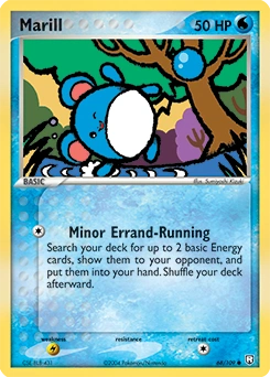 Marill Pokémon card, number 68