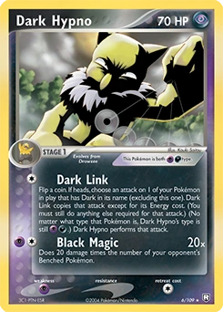 Dark Hypno Pokémon card, number 6
