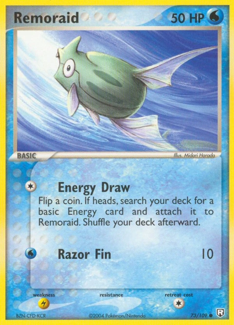 Remoraid Pokémon card from Team Rocket Returns, number 73 (Standard print)